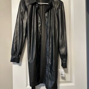 Dry Goods Sleek faux Black Leather Jacket